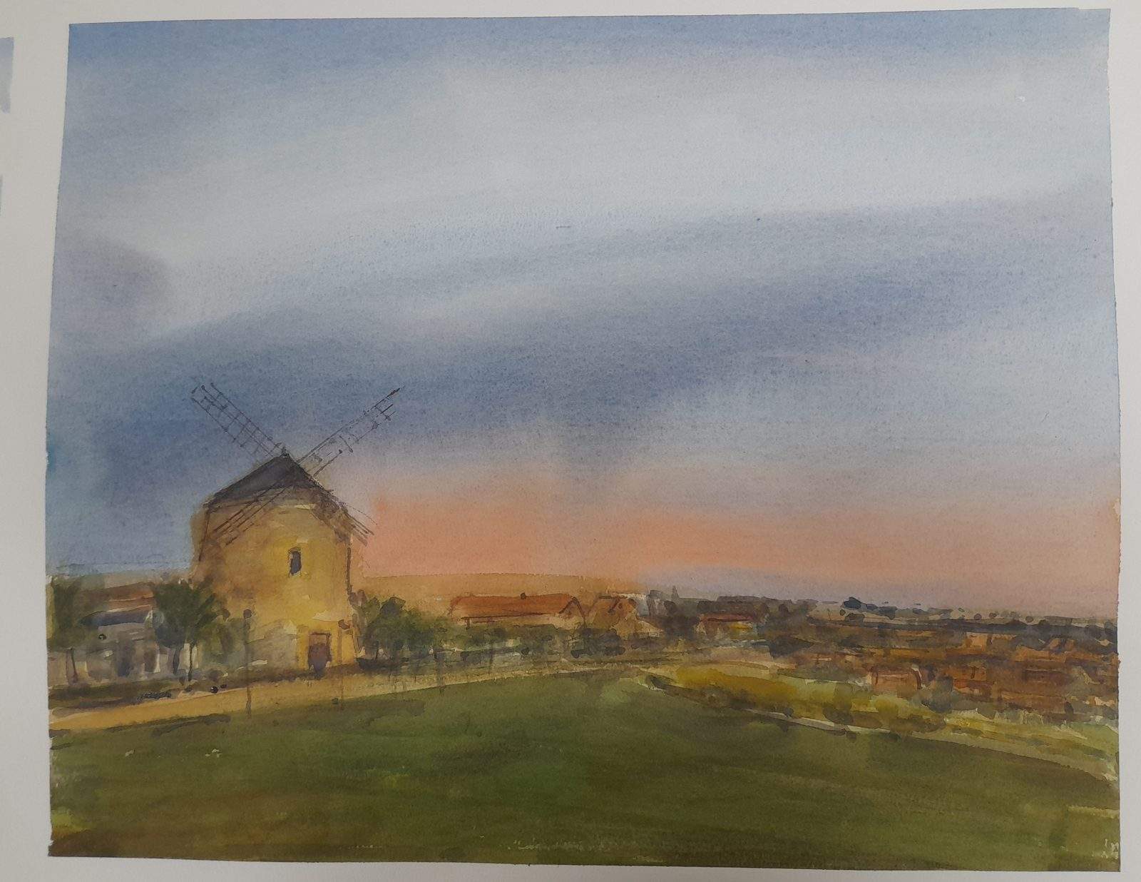Aixerrota - Acuarela de Getxo en Pinturas