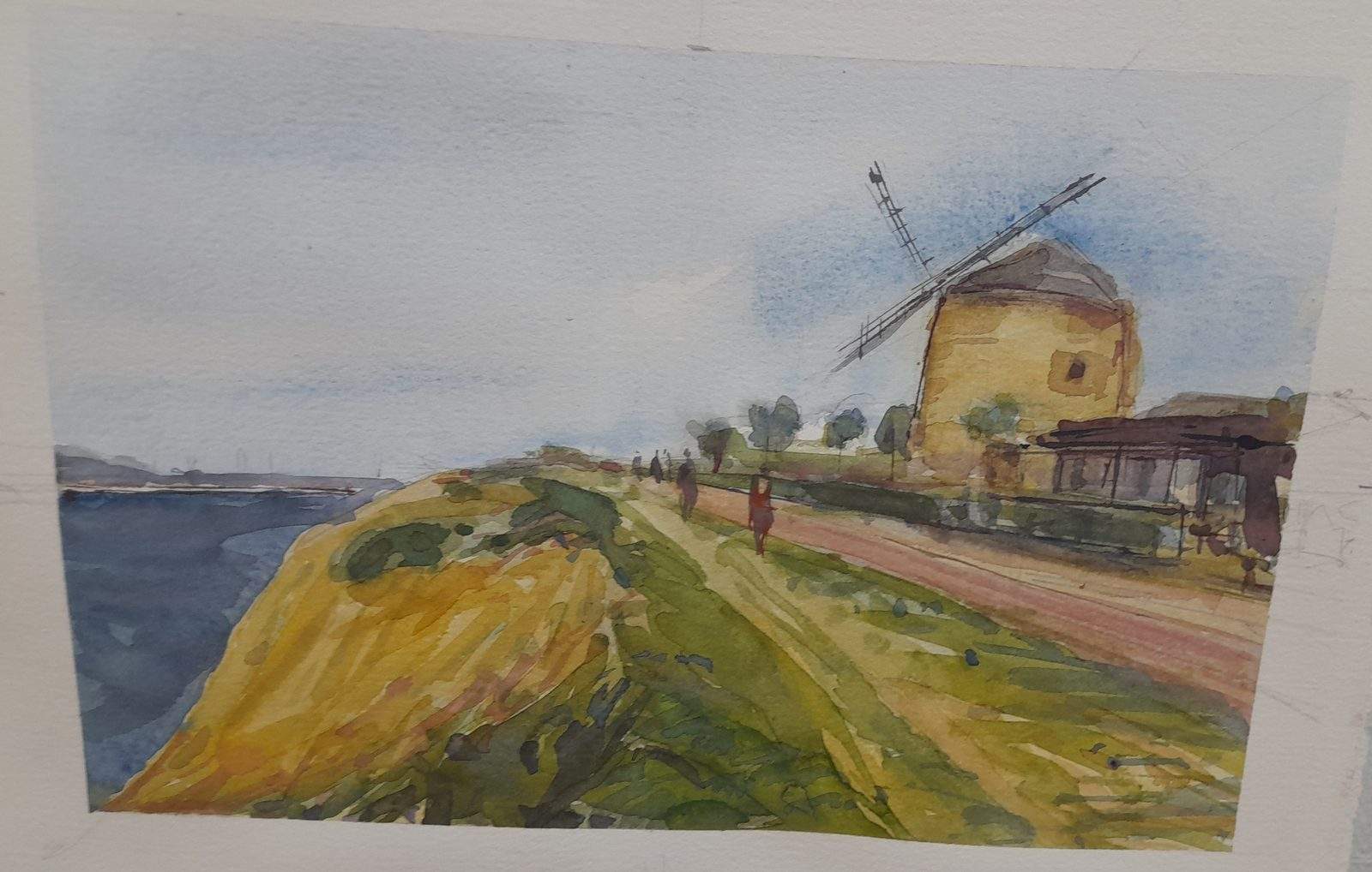 La Galea - Acuarela de Getxo en Pinturas